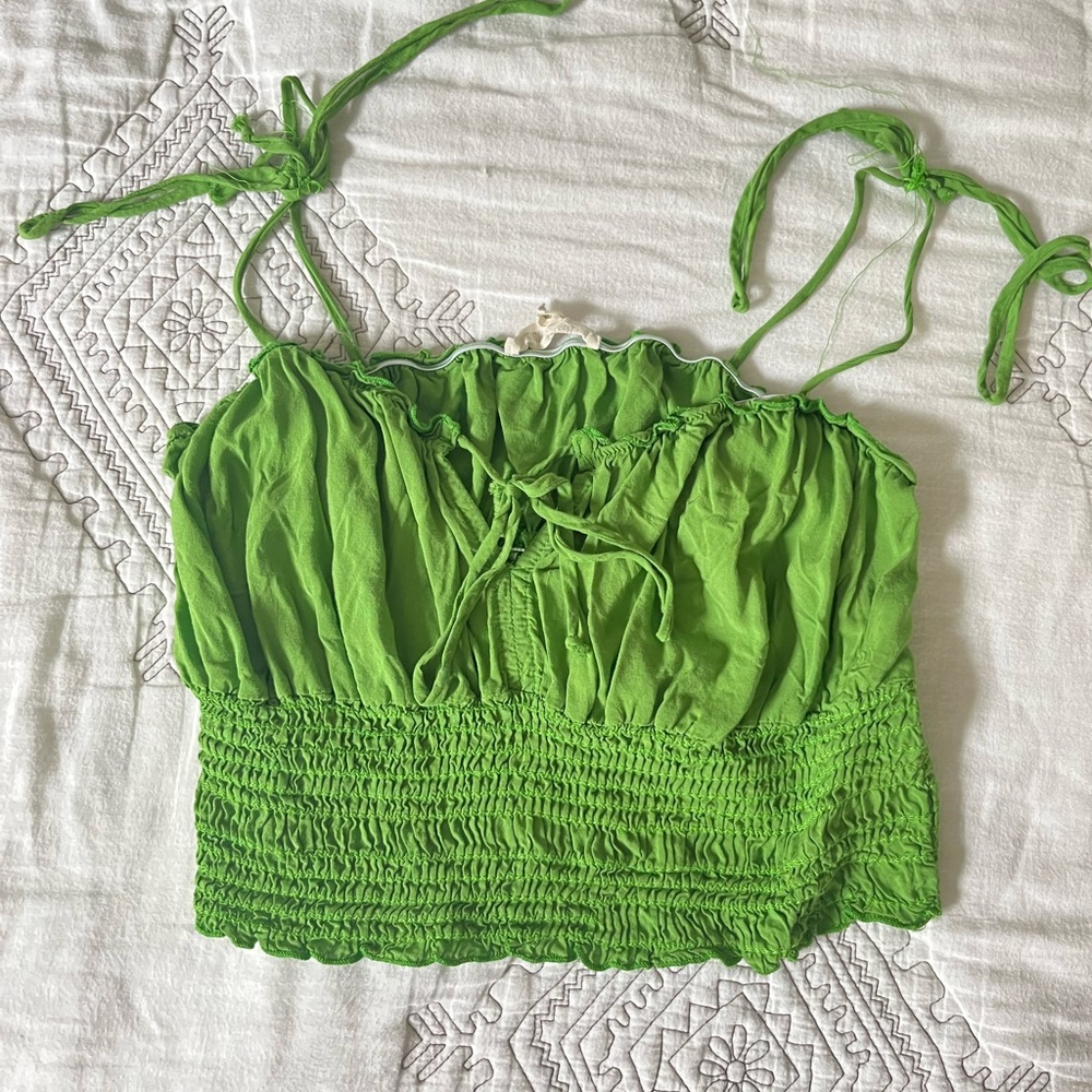 pacsun green crop top!